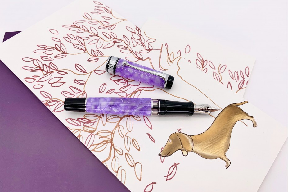 Aurora Limited Edition Optima 365 Lilac Fountain Pen