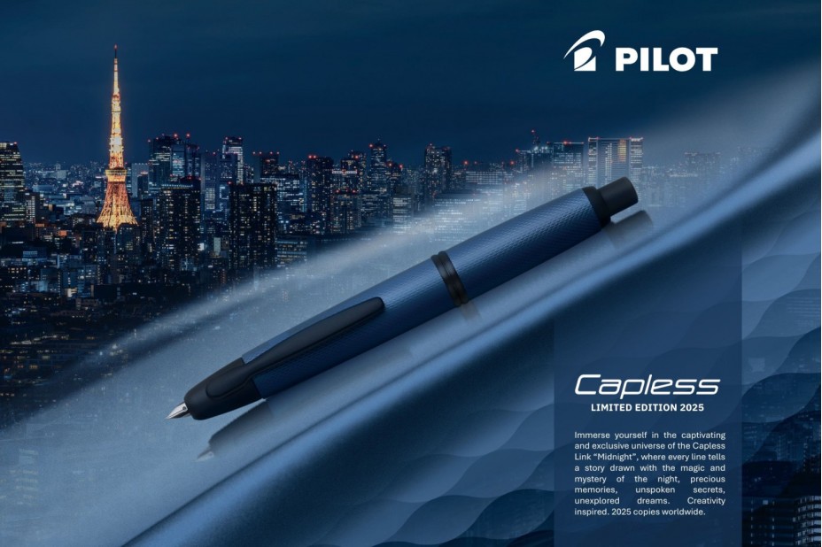 Coming Soon! Pilot Limited edition 2025 Capless Link Midnight Fountain Pen