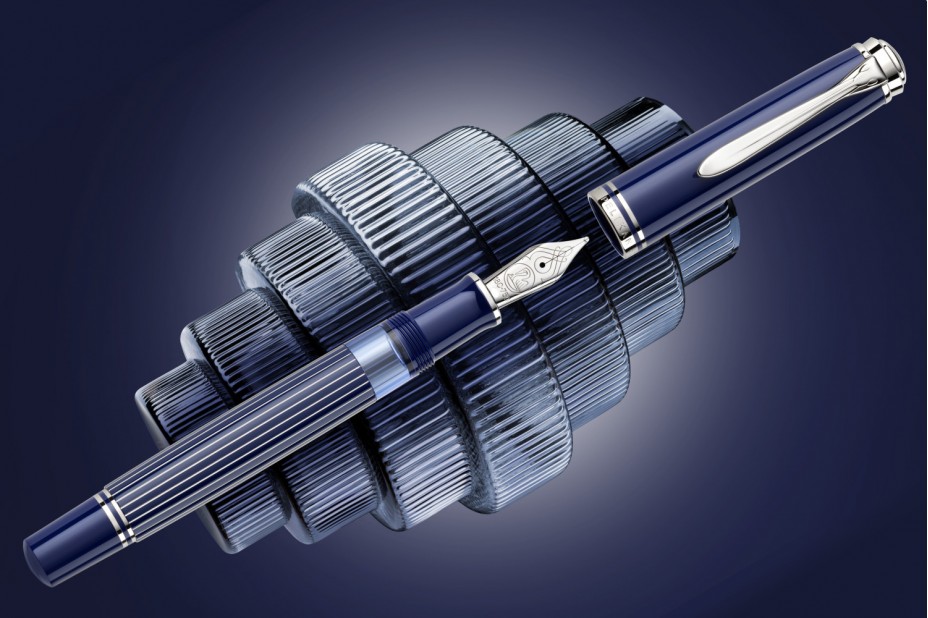 Coming soon! Pelikan Special Edition Souverän M815 Metal Striped Blue Fountain Pen