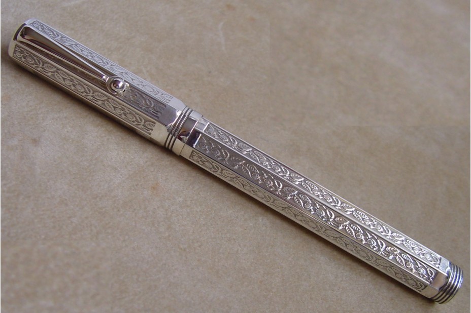 Montegrappa Limited Edition 80th Anniversary Silver Fountain Pen