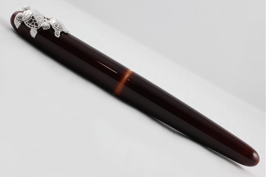 Nakaya Portable Writer Toki Tamenuri Fountain Pen with Sea Turtle Stopper
