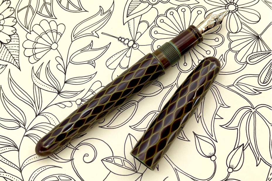 Nakaya Tsumugi Portable Amime (Heki-Tamenuri) Fountain Pen