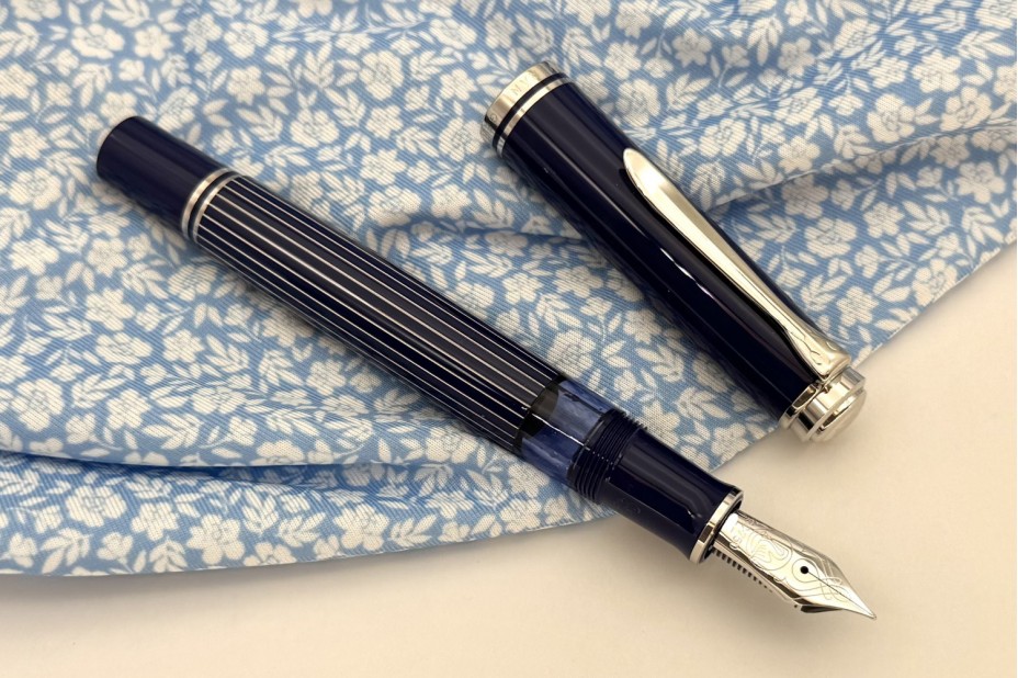 Pelikan Special Edition Souverän M815 Metal Striped Blue Fountain Pen