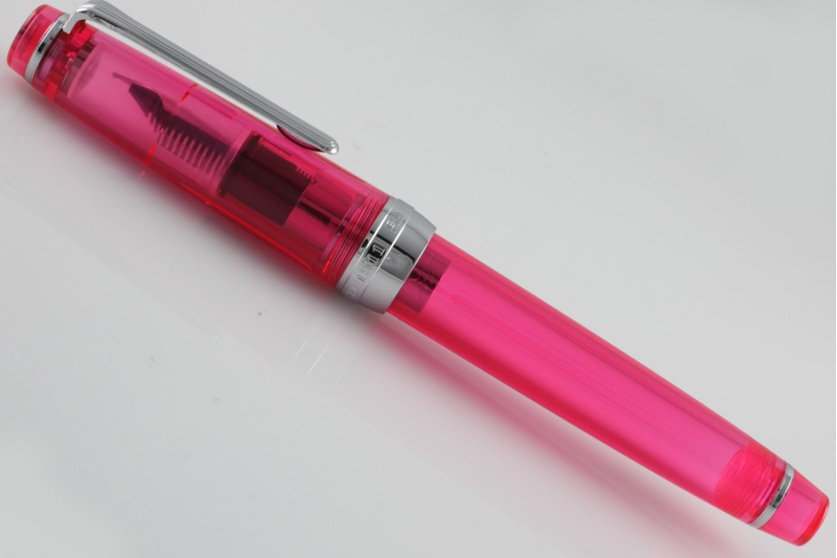 Sailor ProGear Slim (Sapporo) Pink Demonstrator Rhodium Fountain Pen